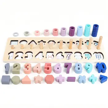 

Digital Shape Matching Board Building Blocks Children'S Toys Logarithmic Board 3-6 Years Old Boys And Girls Educational Toys