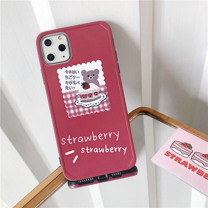 Чехол с милым рисунком для Iphone 11, 11pro Max, противоударный мягкий чехол по технологии imd для Iphone X, Xs, Max, Xr, 7, 8 plus, чехол