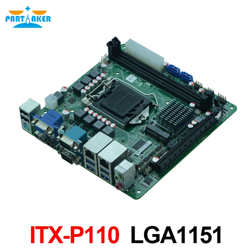 Материнская плата Partaker Mini ITX Промышленная материнская с двумя LAN DDR4 4 USB 3 0