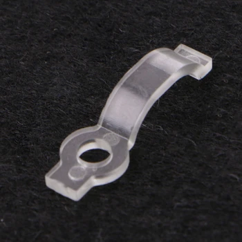 

100 Pcs Mounting Bracket 10mm Fixing Clip For 5050 LED Strip Light with Screws 28TC