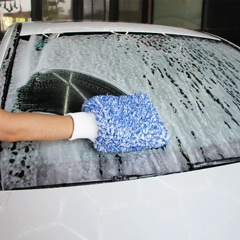 

Microfiber Mitt Household Cleaning Gloves Car Cleaning Wash Gloves Lint Free Scratch Free Foamy Rich 2020