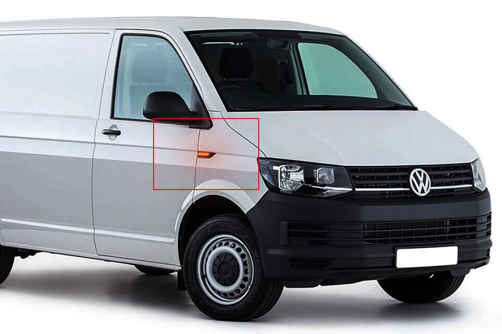 L+ R Янтарный светодиодный светильник с боковым маркером для VW T6 Transporter Caravelle
