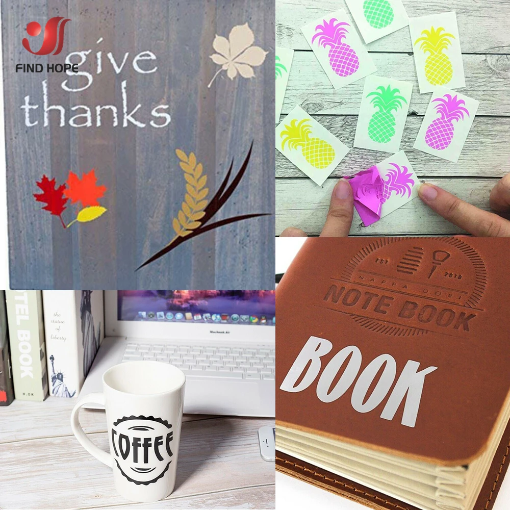 12"x10" Bundle Adhesive Vinyl Sheets 15 Assorted Colors Glossy Vinyl Craft Sign Making for Cutting cut Car/Cup Decal Sticker