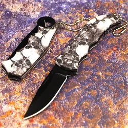 Ouvre porte clé pliant, couteaux à lame, porte clé d'extérieur, ouvre porte clé pliable, paquet de poche, Gadget de survie, Kit de boîte à outils multiple 
