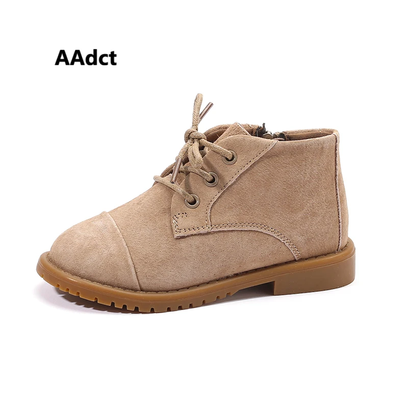 AAdct little baby girls boots new fashion autumn kids short boots for girls Brand olde worlde children shoes
