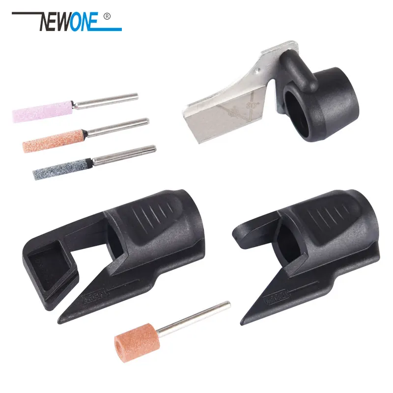 

NEWONE Outdooor Sharpening Kit Chain Saw& Lawn Mower & Garden Tool Sharpening Attachment/4 Stones fits for Dremel Drill