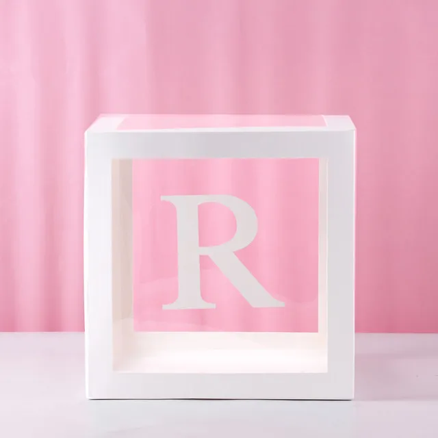 First Birthday Balloon Boxes for Party Decorations - Baby Shower Decor with ONE Letter