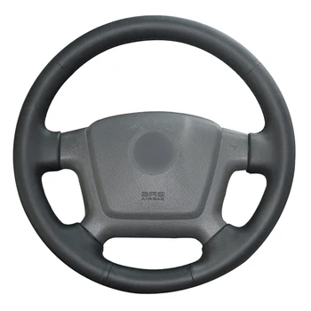 

Black PU Faux Leather DIY Hand-stitched Car Steering Wheel Cover for Kia Cerato 2005-2012 Spectra Spectra5 2004-2009