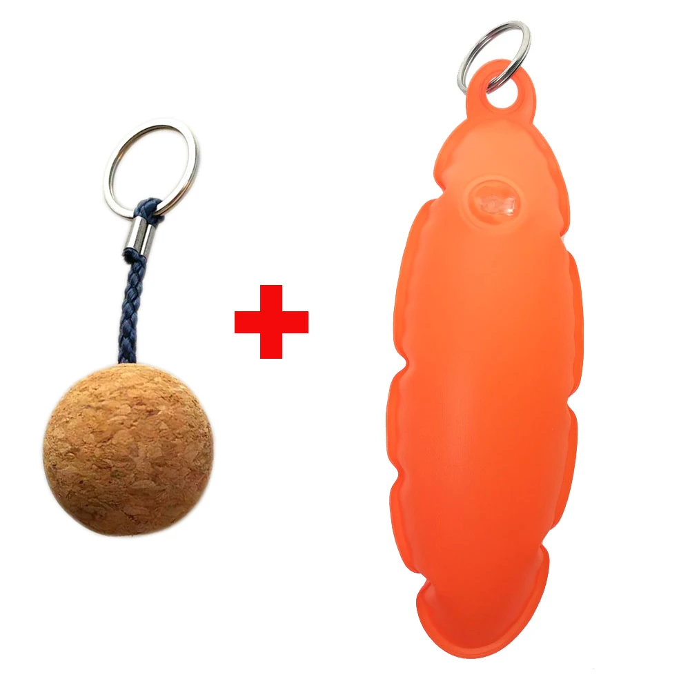 Cork Ball Floating Keychain Key Ring Plastic Fender Buoyant Keyring for Marine Boat Sailing Kayak Surf Gift nada surf weight is a gift 1 cd