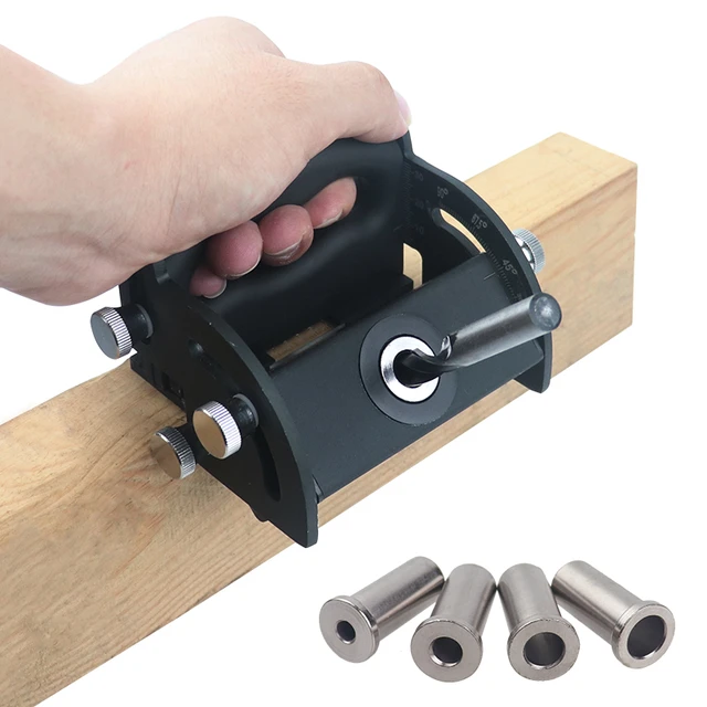 Locator Puncher Tools Aluminum Alloy Wood Pocket Hole Jig Doweling Jig  Adjustable Woodworking Angle Dowel Jig For Drilling Guide - AliExpress