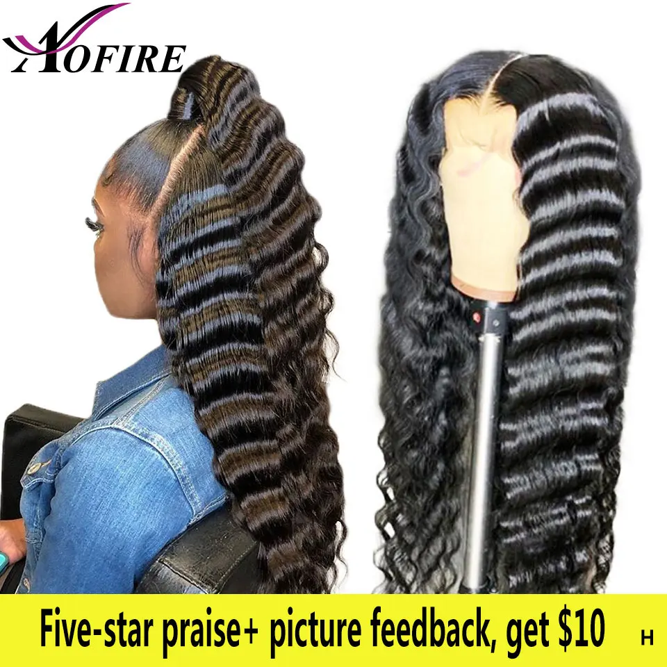 

Transparent Deep Wave 360 Lace Frontal Wig With Baby Hair 13x6 Lace Front Human Hair Wigs For Women Brazilian Remy Pre Plucked