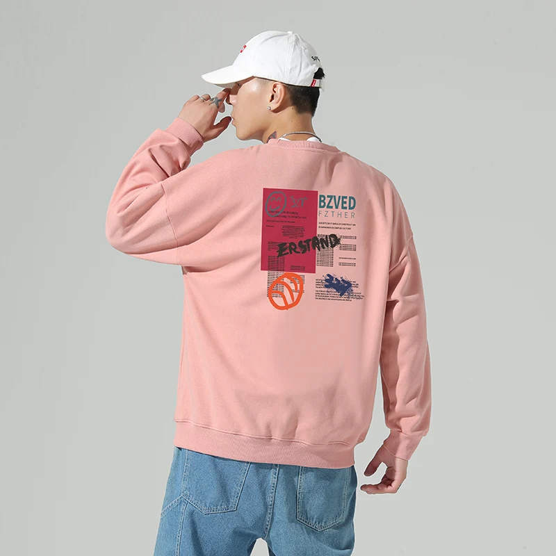 

Crewneck Mens Sweatshirts Graphic Sportswear Male Clothing Sportswear Boys Streetwear Oversized Pullovers Teenagers Couple Z205