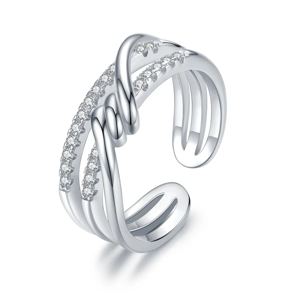 

Sodrov Genuine 925 Sterling Silver Free Size Open Adjustable Finger Rings for Women Statement Wedding Jewelry