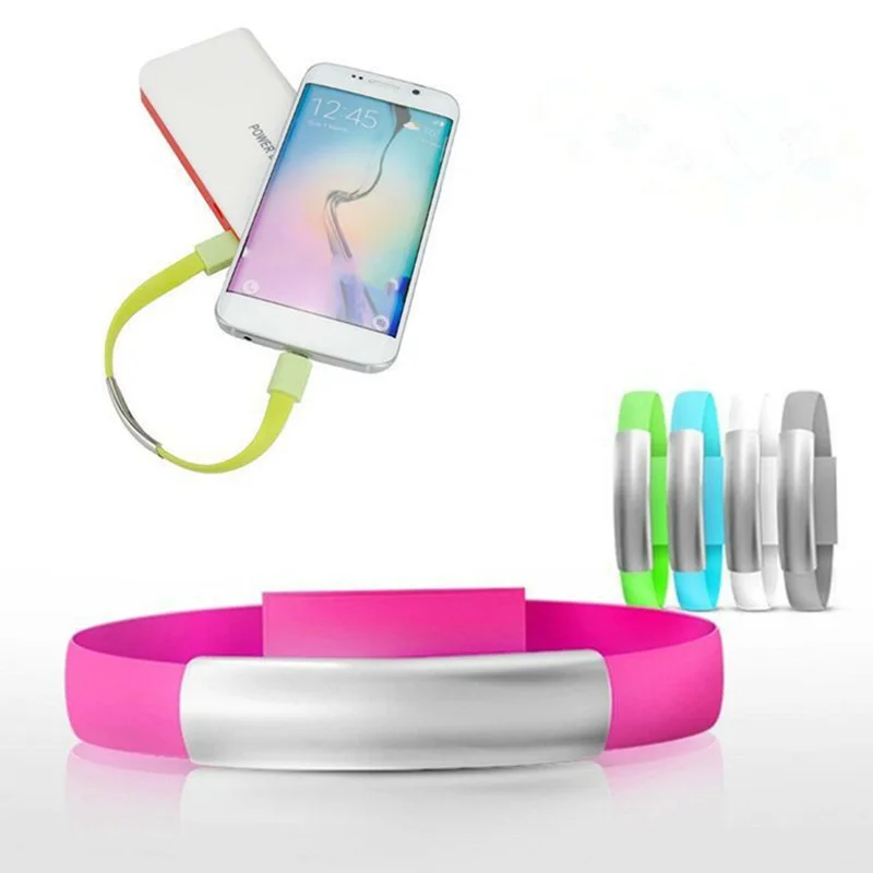 Micro USB кабель для samsung huawei Xiaomi LG Android мобильный телефон Быстрая зарядка портативный браслет проволока для браслетов USB кабель для передачи данных