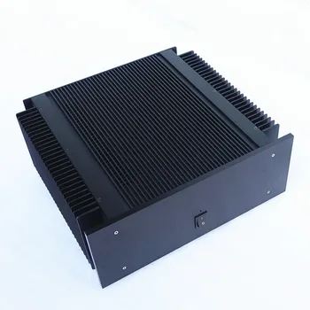 

Black 4015 All Aluminum Enclosure Class A Power Amplifier Preamplifier Chassis DIY Case