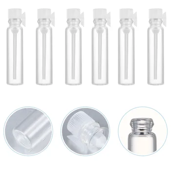 

50pcs Empty Refillable Portable 1ml Glass Test Tube for Travel