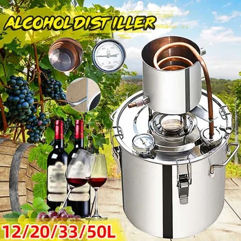 

12L/20L/33L/50L Distiller Moonshine Brewing Alcohol Machine Stainless Copper Home brewing Liquor Brandy vodka Distiller Brewing