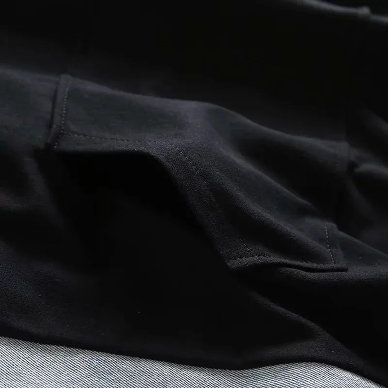 SuperAen, корейский стиль, толстовка с капюшоном, джинсовая, прошитая, свитшоты для женщин, осень, новинка, толстовки с капюшоном, женские, дикие, повседневные топы