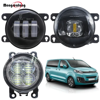 

Fog Light Assembly H11 Car Front Bumper LED Lens Fog Lamp Daytime Running Light DRL 12V For Citroen SpaceTourer 2016 2017 2018