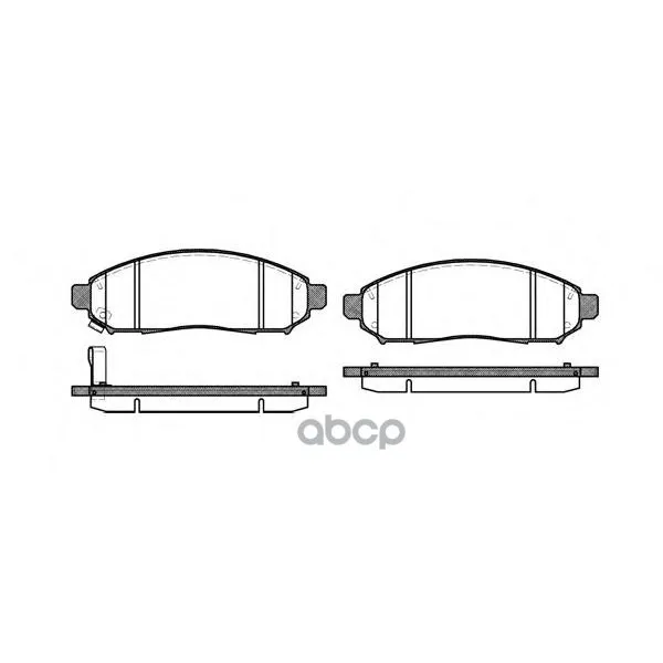 1162 01_=Fdb1997 [41060eb326]!Колодки Дисковые П Nissan Pathfinder 2.5dci 4wd 05 Remsa 116201 Remsa арт. 116201