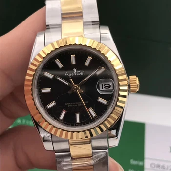 

Luxury Brand New Stainless Steel Sapphire Watch Women Lady Automatic Mechanical Diamond Silver Yellow Gold Black Datejust 31mm