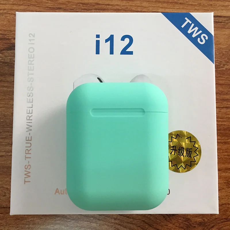 Новые горячие i12 tws всплывающие Bluetooth наушники, беспроводные наушники с сенсорным управлением, гарнитура i12tws