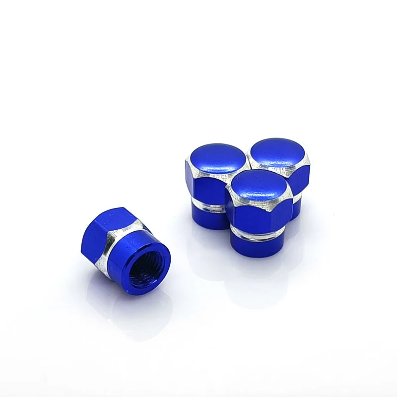 4Caps/Set Universal-Use Car Wheel Tyre Tire Valve Stem Rim Dark Blue Caps Decorative Covers Automobiles Motorcycles Bicycles | Автомобили