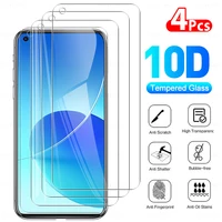 4 Pcs Protective Glass For OPPO Reno 6 5G 6 Reno 5 5G 5 5 Lite 5F 1000D Clear Tempered Film On For OPPO Reno 6 5G Front Glass HD