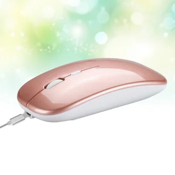 

Dual-mode Wireless 2.4G Mouse Silence Ultra-thin Mouse Practical Computer Mouse (Black, Charging Style)