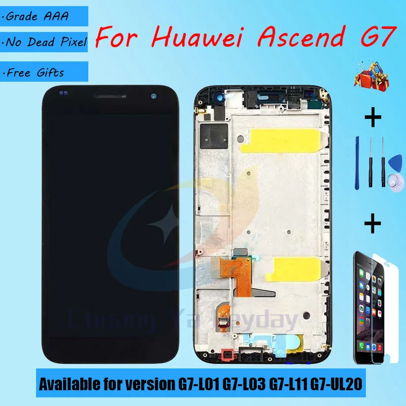Чехол для мобильного телефона Huawei Ascend G7 L01 L03 L11 UL20 ЖК экран в сборе с передней