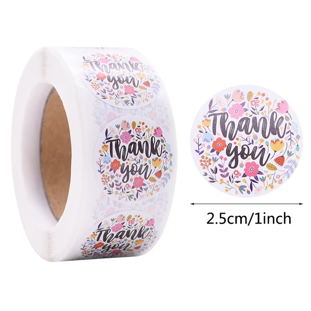 Gift Sealing Stickers 500pcs Thank You Love Design Diary Scrapbooking Stickers Festival Birthday Party Gift Decorations Labels C05