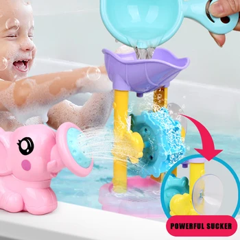 

Various Cartoon Animal Turtle Elephant Duck Educational Bath Toys Classic Baby Water Toys Children Clockwork Bath Toys Storage