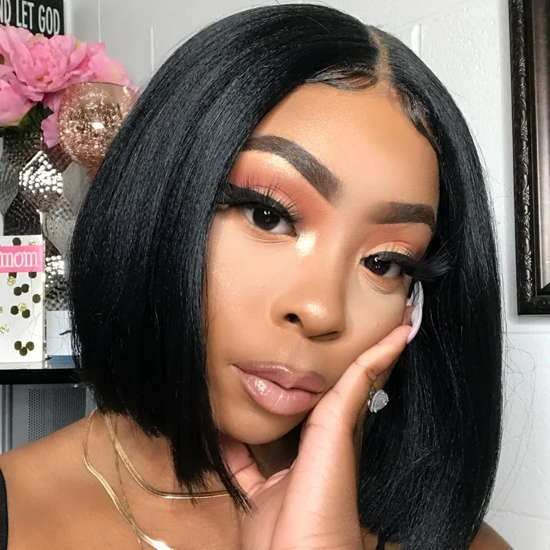 

Swinging Forest Bob Lace Front Wigs 6x6 Closure Lace Front Human Hair Wigs Straight Lace Front Wig 180% Remy Hair Lace Wig
