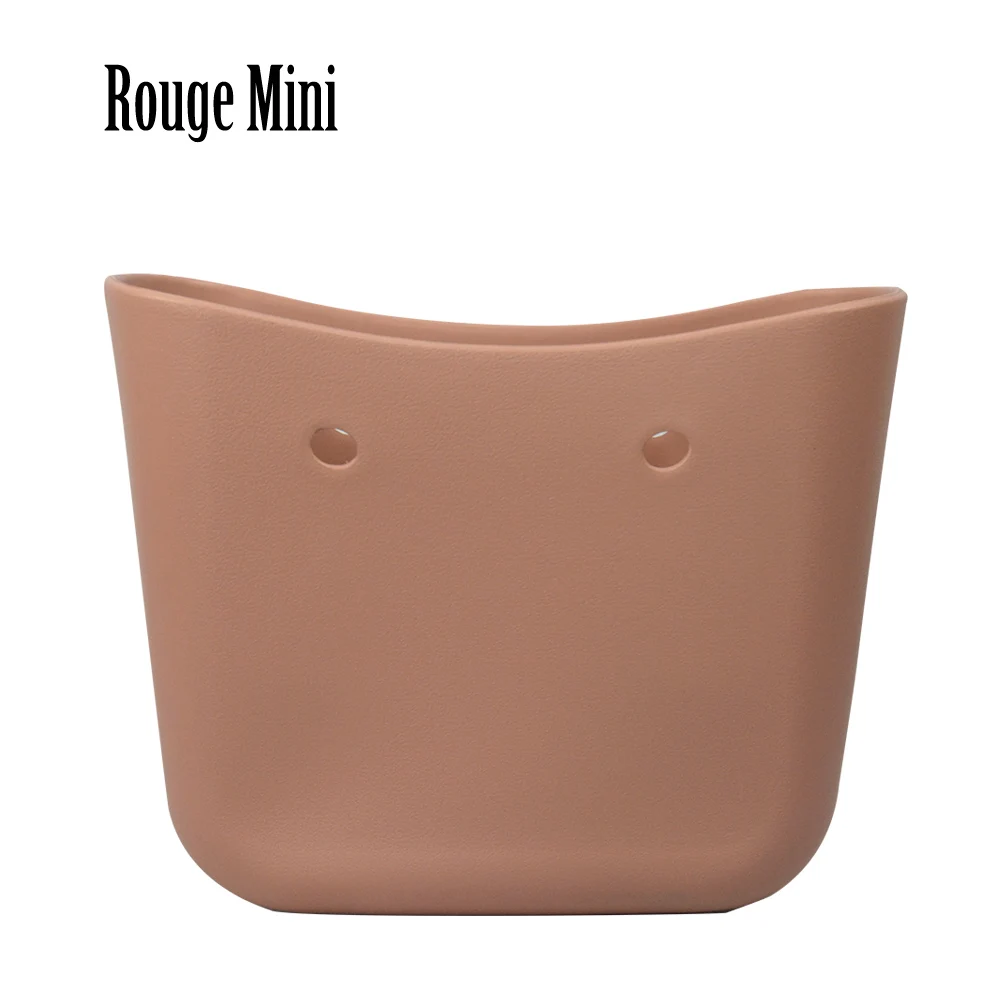 Стиль obag мини сумка для тела EVA сумка O женская сумка резиновая Силиконовая Водонепроницаемая модная женская сумка без логотипа - Цвет: Rouge mini