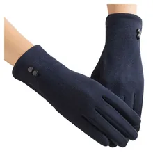 Элегантные женские перчатки зимние теплые с бантом мягкие наручные перчатки рукавицы из кашемира полный палец guantes mujer handschoenen