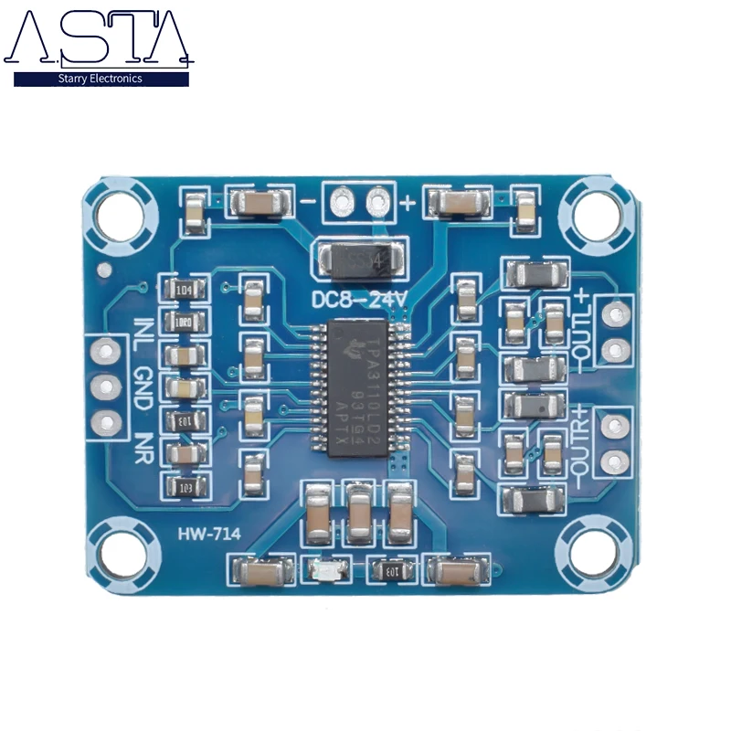 TPA3110 2X15W цифровой аудио Stere усилитель плата модуль мини бинауральный контроллер