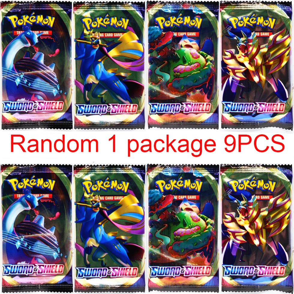 9PCS French Pokemon Cards Sword And Shield Battle Styles Full Sealed Retail Box Evolving Skies Pokemones Card For Children Gifts