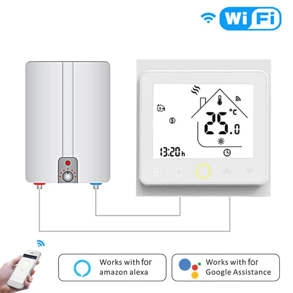 

Smart WiFi APP Remote Control Temperature Controller Thermostat For Gas Boiler Smart Thermostat Touch Screen Smart Home
