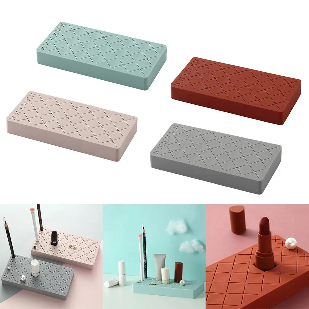  18-Grid Silicone Lipstick Storage Rack Cosmetics Storage Box Multi-grid Innovative Display Stand Ma