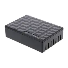 Rj45 мини 5-Порты и разъёмы Fast Ethernet коммутатор концентратор для настольных ПК черный 110V Ethernet-коммутатор и концентратор 10/100 Мбит/с