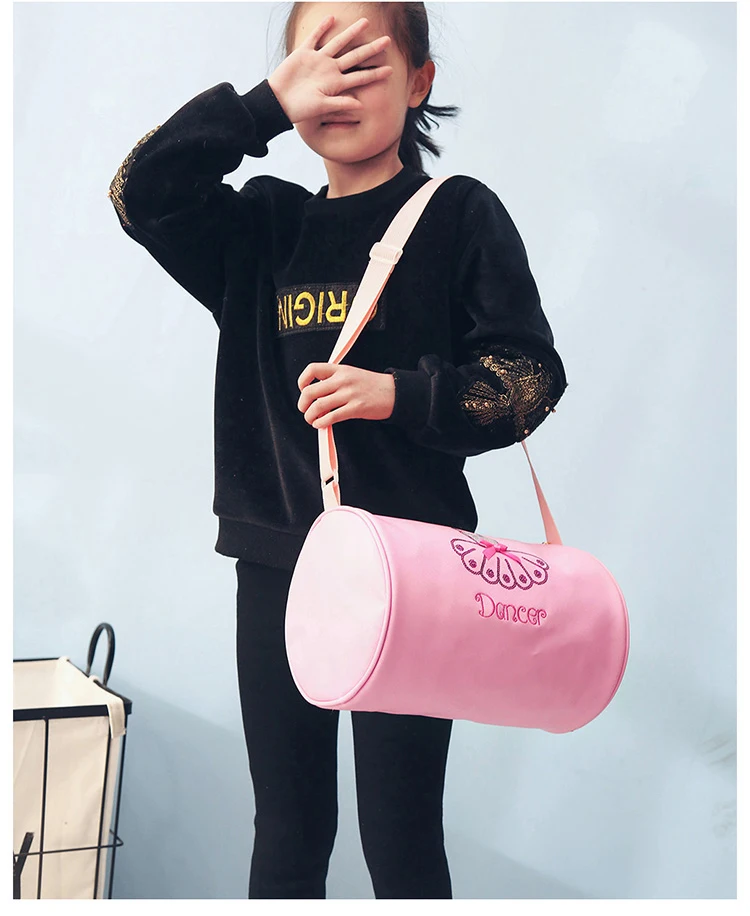 Детский балетный рюкзак для детей балетки для танцев Детская сумка через плечо розовая сумка через плечо Танцы рюкзак для девочек мешки для балетной одежды черный, розовый