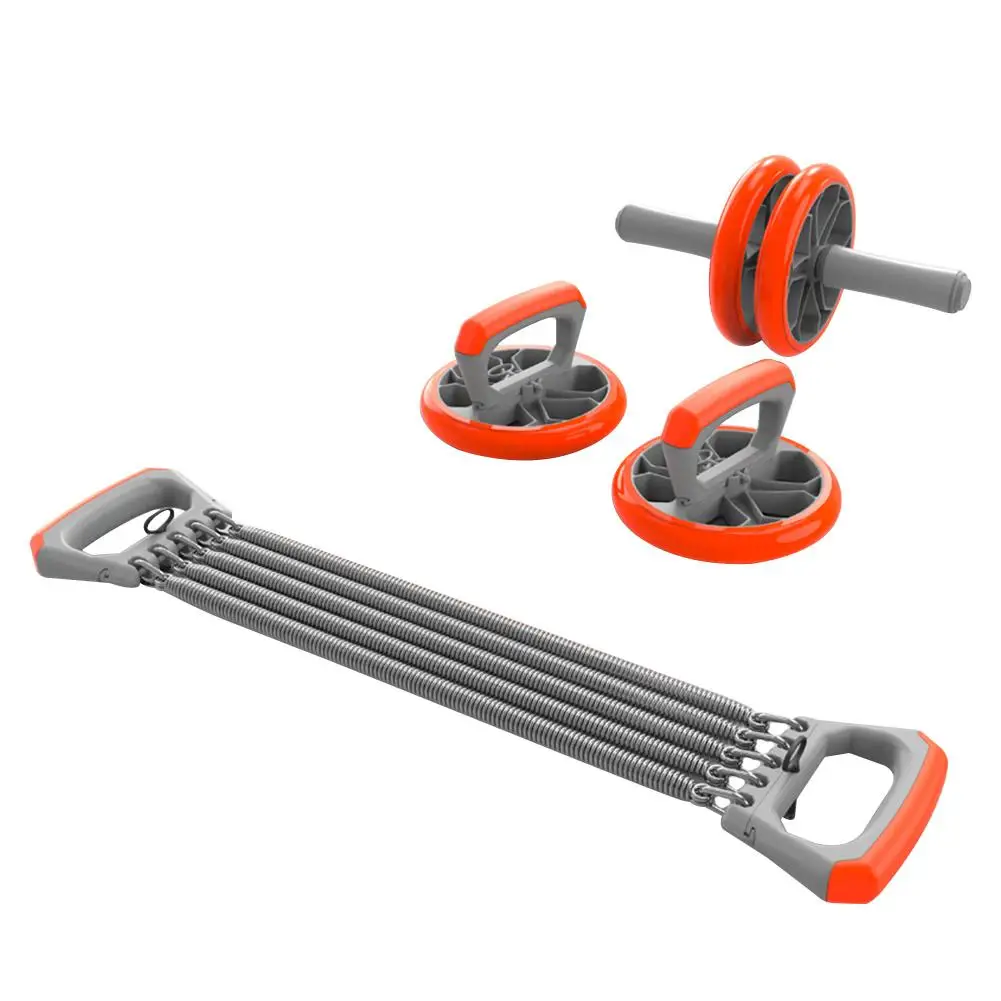 Orange Мульти-функциональный пуш-ап Рама грудь расширитель ролик без шума брюшное колесо рука Талия ноги упражнения тренажерный зал фитнес оборудование для начинающих - Цвет: Orange