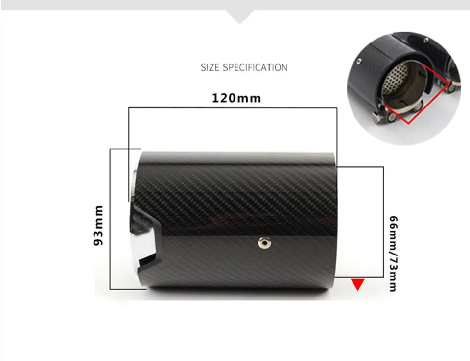 Выхлопная труба для автомобиля глянцевый карбоновый глушитель BMW M2 M3 M4 M5 M6 F87 F80 F82