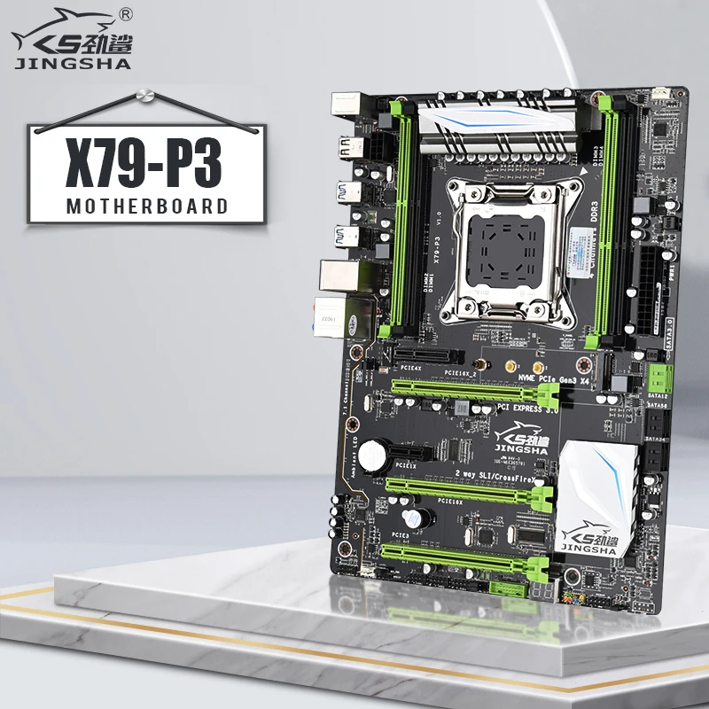 Материнская плата JINGSHA X79 P3 LGA2011 CPU DDR3 * 4 MATX USB3.0 SATA3 PCI E NVME M.2 SSD LGA 2011 до 128