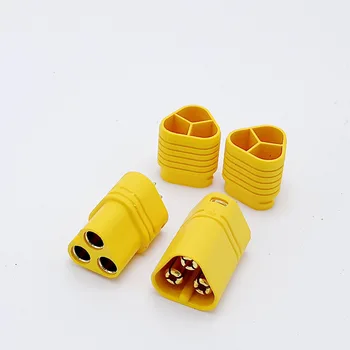 

3 pole MT60 connector for RC motor ESC driver high current 3pin banana plug socket 10pcs/lot