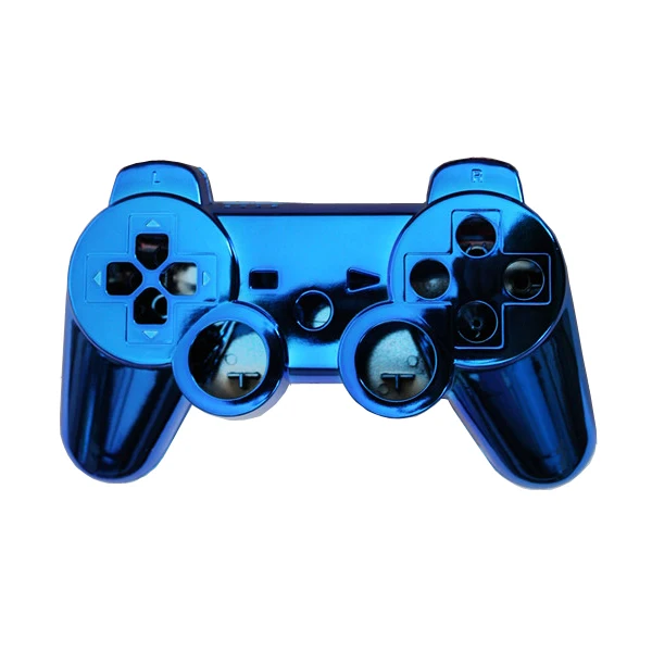 OSTENT полный контроллер чехол корпус кнопка Комплект для sony PS3 Bluetooth контроллер - Цвет: Синий