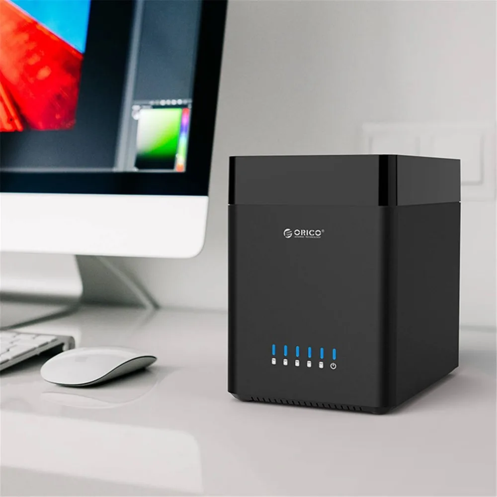 Чехол для жесткого диска ORICO 9558U3-V1 алюминиевый USB 3,0 5-отсек 3,5 дюймов SATA жесткий диск Корпус HDD док-станция Поддержка 5*8 ТБ