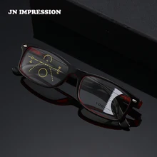 Новые удобные анти синие прогрессивные мульти фокус дальнозоркости очки мужские и wo Мужская большая оправа интеллектуальные очки для чтения T1702