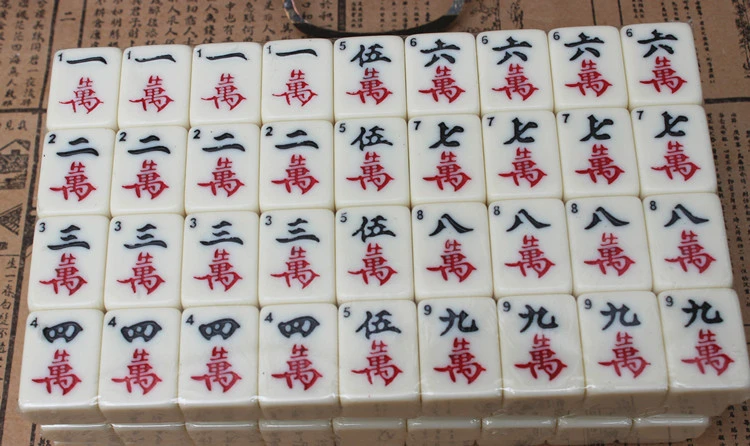 Mahjong портативный складной деревянный набор коробок настольная игра Mah-jong дорожная доска игра в помещении антикварная кожаная коробка руководство на английском языке