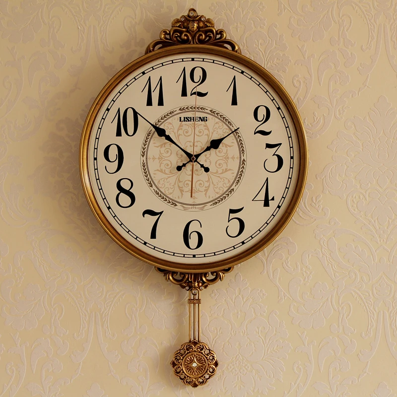 Pendulum Vintage Wall Clock Large Living Room Silent Big Watch Wall Decorative Kitchen Shabby Chic Reloj Home Decoration ZB6WC Pendulum Vintage Wall Clock Large Living Room Silent Big Watch Wall Decorative Kitchen Shabby Chic Reloj Home Decoration ZB6WC